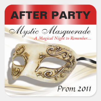 Masquerade Prom Nach dem Party Aufkleber