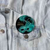 Masquerade quinceañera Geburtstag türkische Maske Button (Beispiel)