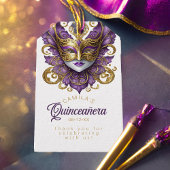 Masquerade Quinceanera Lila Gold ID1031 Geschenkanhänger