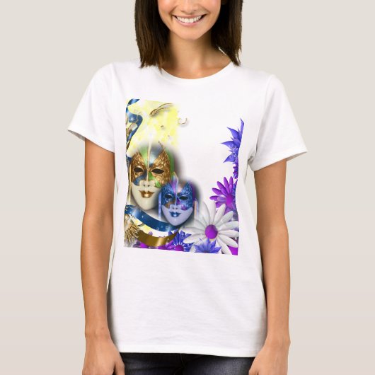 Masquerade quinceanera Venezianische Masken PERSON T-Shirt (Vorderseite)