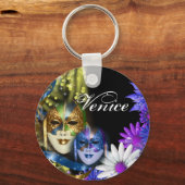 Masquerade quinceanera Venezianische Masken Schlüsselanhänger (Vorderseite)