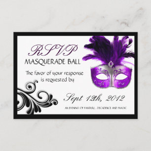 Masquerade Repair Cards 3,5" X 5" RSVP Karte