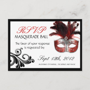 Masquerade Replik Cards 3,5" x 5" RSVP Karte