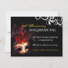 Masquerade Reply Cards RSVP Karte