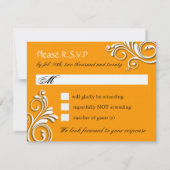 Masquerade Reply Cards RSVP Karte (Rückseite)