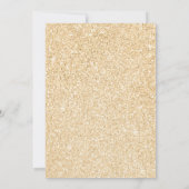 Masquerade Rot Glitzer Maske Sweet 16 Einladung (Rückseite)