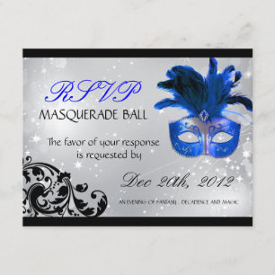 Masquerade RSVP-Karten RSVP Karte