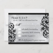 Masquerade RSVP-Karten RSVP Karte (Rückseite)