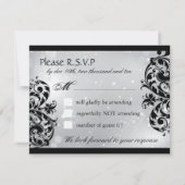 Masquerade RSVP-Karten RSVP Karte (Rückseite)