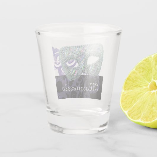 Masquerade Schnapsglas (Rückseite)