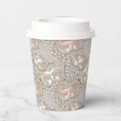 Masquerade Sweet 16 Bead Masken Rose Gold ID1032 Pappbecher (Rückseite)