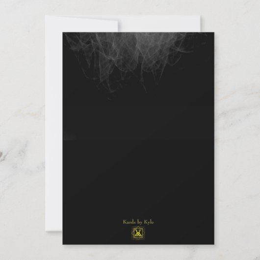 Masquerade Sweet 16 Einladung (Rückseite)