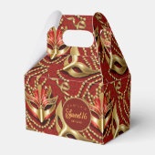 Masquerade Sweet 16 Muster Red Gold ID1032 Geschenkschachtel (Vorderseite)