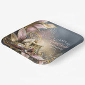 Masquerade Sweet 16 Rose Gold ID1032 Pappteller (Gewinkelt)