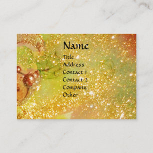 MASQUERADE, Tanz, Musik, gelb-blau, rot, rosa Visitenkarte