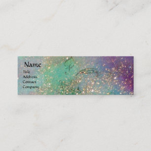 MASQUERADE , Tanz, Musik, Theaterkünstler, Blau Mini Visitenkarte