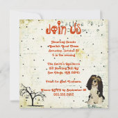 Masquerade Tiere Halloween Einladung (Rückseite)