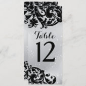 Masquerade-Tischnummer Einladung (Vorne/Hinten)