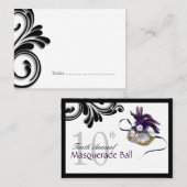 Masquerade Tischplatinenkarten Platzkarte (Vorne/Hinten)