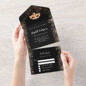 Masquerade UAWG All In One Einladung (Abreißen)