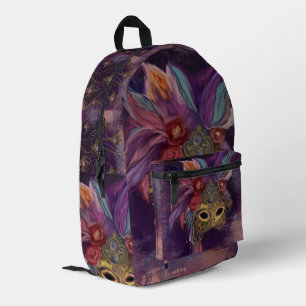 MASQUERADE VENEDIG KUNST BEDRUCKTER RUCKSACK