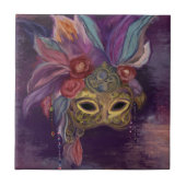 MASQUERADE VENEDIG KUNST FLIESE (Vorderseite)