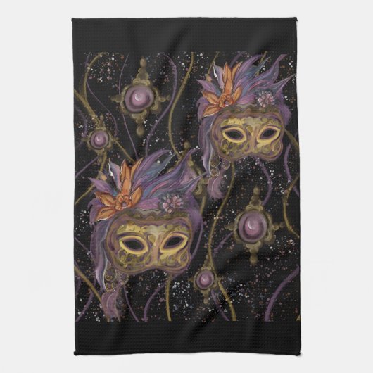 MASQUERADE VENICE ART GESCHIRRTUCH (Vertikal)