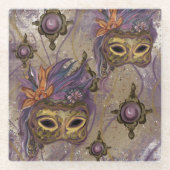 MASQUERADE VENICE ART GLASUNTERSETZER (Vorderseite)