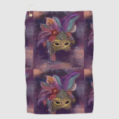 MASQUERADE VENICE ART GOLFHANDTUCH (Vorderseite)