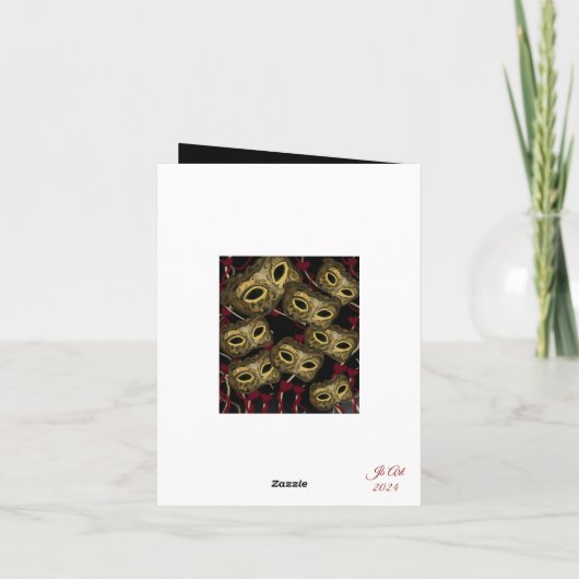 MASQUERADE VENICE ART KARTE (Rückseite)