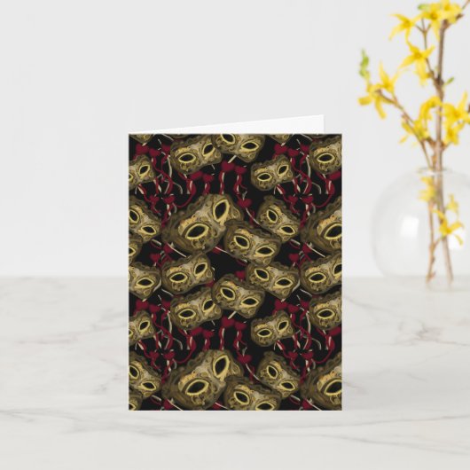 MASQUERADE VENICE ART KARTE (Gelbe Blume)