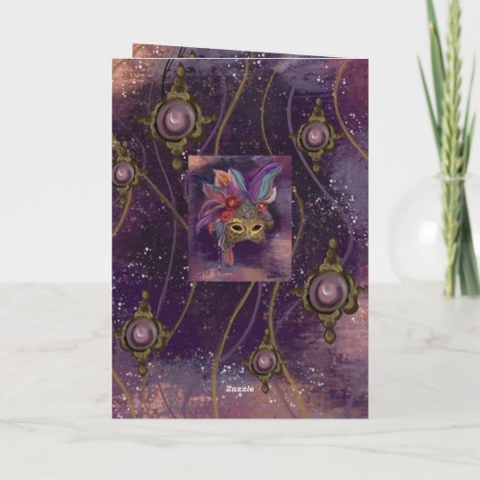 MASQUERADE VENICE ART KARTE (Rückseite)