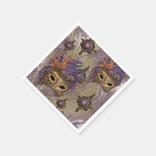 MASQUERADE VENICE ART SERVIETTE (Ecke)