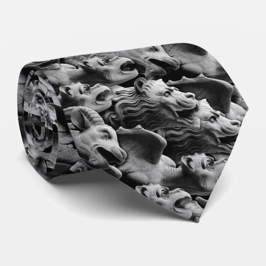 Masquerade von Gargoyles Alternative Gothic Muster Krawatte (Gerollt)
