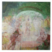 Masquerade von James Ensor (1889) Fliese (Vorderseite)