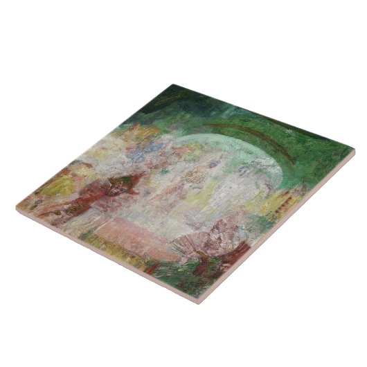 Masquerade von James Ensor (1889) Fliese (Seite)