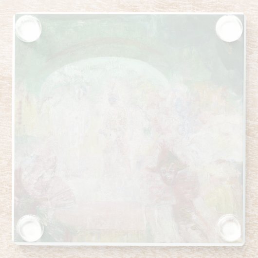 Masquerade von James Ensor (1889) Glasuntersetzer (Rückseite)