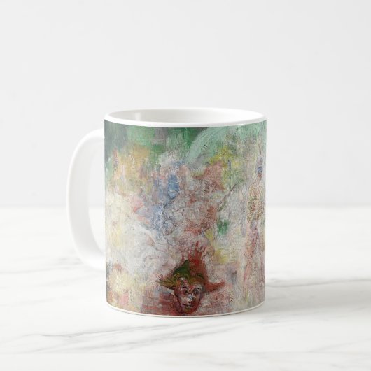Masquerade von James Ensor (1889) Kaffeetasse (Vorderseite Links)