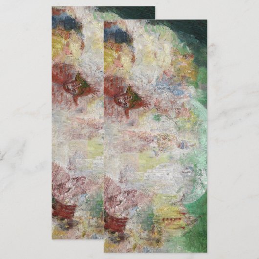 Masquerade von James Ensor (1889) Lesezeichen Menükarte (Vorne/Hinten)