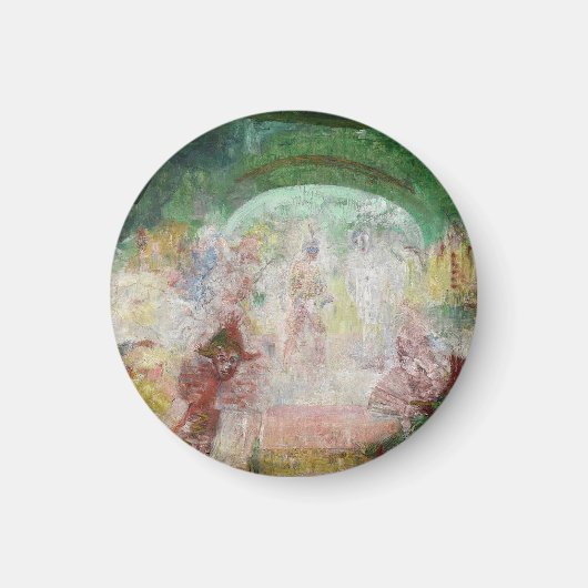 Masquerade von James Ensor (1889) Magnet (Vorne)