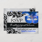 Masquerade Wedding RSVP Cards (Vorne/Hinten)