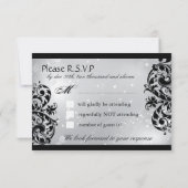Masquerade Wedding RSVP Cards (Rückseite)