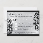 Masquerade Wedding RSVP Cards Karte (Rückseite)