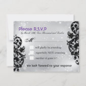 Masquerade Wedding RSVP Cards Karte (Rückseite)