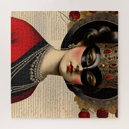 Masquerade Woman Puzzle (Horizontal)