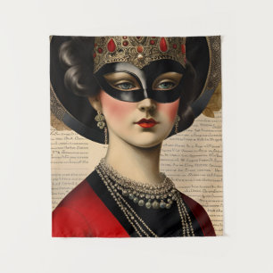Masquerade Woman Wandteppich