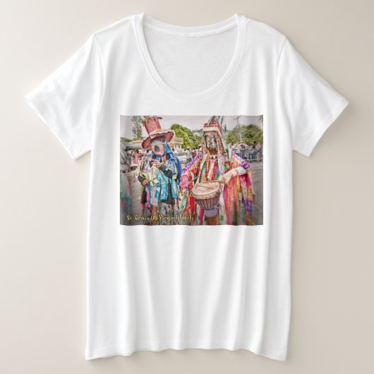 Masquerader Große Größe T-Shirt (Design vorne)