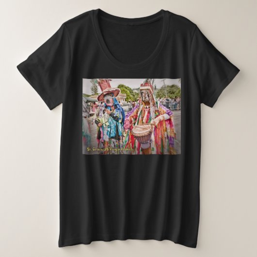 Masquerader Große Größe T-Shirt (Design vorne)