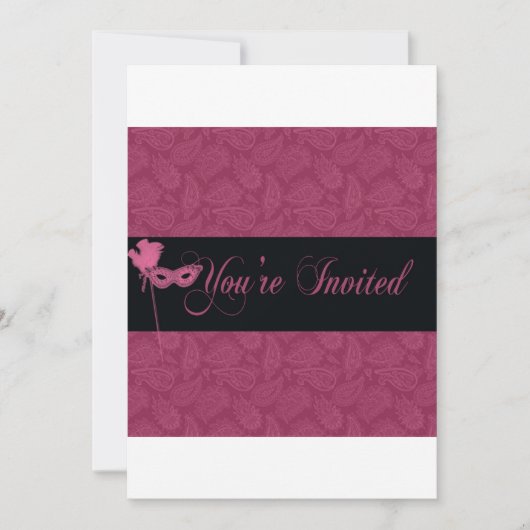 Masquerball einladen 2 einladung (Vorderseite)