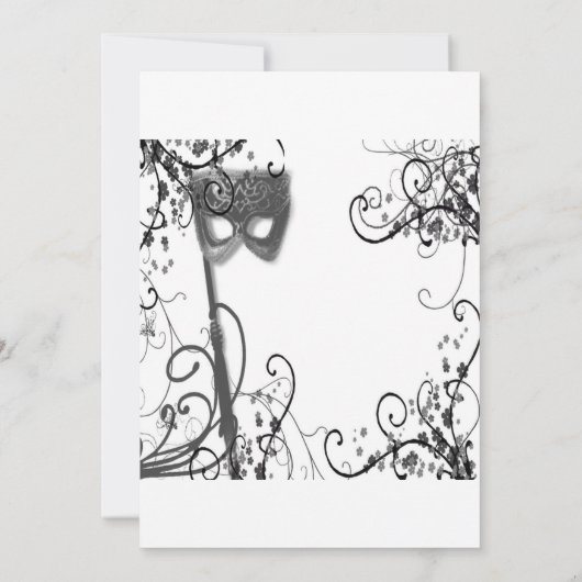 Masquerball einladen 2 einladung (Rückseite)